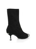 NERO | Stivaletti con tacco in ecosuede DEVA 19