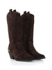 MARRONE | Stivali texani in suede AUSTIN 05