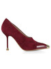 ROSSO SCURO | Décolleté in pelle ed ecopelle DEMI 16