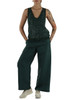 VERDE | Top in maglia MILORD con paillettes