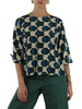 VERDE SCURO | Blusa in crepe de Chine di seta ADONE