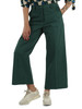 VERDE | Pantalone cropped URIAL in cotone stretch