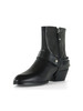 NERO | Stivaletti in pelle JANE 07 con dettaglio rimovibile