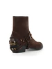 MARRONE | Stivaletti in suede JANE 07 con dettaglio rimovibile