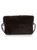 MARRONE | Borsa hobo in ecopelliccia RICCY Small