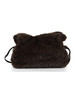 MARRONE | Borsa hobo in ecopelliccia RICCY Small