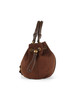 MARRONE | Borsa a mano in eco suede GINESA Small