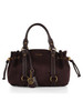 borgogna | Borsa a mano in eco suede GINESA Small