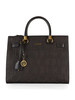 MARRONE | Borsa a mano MANH Medium con logo impresso