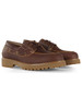 MARRONE | Stringata in pelle LANDER 01