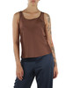 MARRONE | MONOCHROME: Top in satin RIO