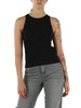 NERO | Top in maglia BALDI con strass