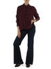 BORDEAUX | Blusa in misto seta BISSO