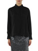 NERO | Blusa in misto seta BISSO
