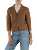 MARRONE CHIARO | SPORT: Cardigan in lana e cashmere ALPACA