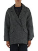 GRIGIO | Cappotto doppiopetto in misto lana