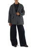 GRIGIO | Cappotto doppiopetto in misto lana