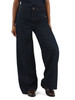 BLU SCURO | Pantaloni jeans cinque tasche gamba larga