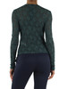 VERDE | T-shirt manica lunga in pizzo stretch MADRE