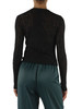 NERO | T-shirt manica lunga in pizzo stretch MADRE