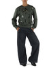 VERDE | Felpa in neoprene con paillettes CRINE