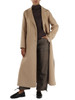 BEIGE | Cappotto lungo in panno double ACCIUGA