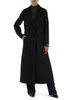 NERO | Cappotto lungo in panno double ACCIUGA