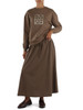 TORTORA | Gonna midi in misto lyocell EDITTO