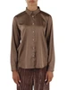 GRIGIO SCURO | Camicia in satin stretch EDRO