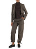 MARRONE | Pantalone in misto viscosa MANDARE con tasche cargo