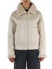 avorio | Giacca reversibile in eco suede LIUTI