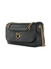 NERO | Borsa a spalla in pelle CLICK SOFT HORIZONTAL CHAIN CL.