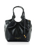 NERO | Borsa a mano in pelle effetto anguilla DUA Small