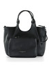 NERO | Borsa a mano in pelle martellata DUA Medium