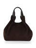 MARRONE | Borsa a mano in suede DUA Medium