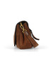 MARRONE CHIARO | Borsa a spalla in suede HELENA ROUND Small