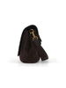 BRAUN | HELENA ROUND Small Schultertasche aus Veloursleder