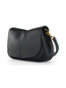 NERO | Borsa a spalla in pelle martellata HELENA ROUND Small
