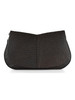 MARRONE | Borsa a spalla in pelle stampa struzzo HELENA ROUND Large