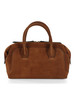 MARRONE CHIARO | Borsa a mano in suede GEMMA Small
