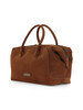 MARRONE CHIARO | Borsa a mano in suede GEMMA Large