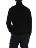 SCHWARZ | Baumwoll- und Kaschmir-Cardigan mit Reißverschluss