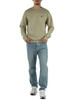 SALVIA | Felpa girocollo in misto cotone con patch logo