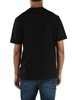 NERO | T-shirt in cotone con scritta logo frontale