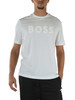 BIANCO | T-shirt in cotone con scritta logo frontale