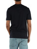 BLU SCURO | T-shirt regular fit in cotone con ricamo logo