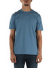 AZZURRO | T-shirt regular fit in cotone con ricamo logo