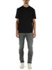 NERO | T-shirt in cotone mercerizzato con ricamo logo
