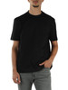NERO | T-shirt in cotone mercerizzato con ricamo logo