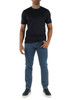 BLU SCURO | T-shirt slim fit in cotone mercerizzato